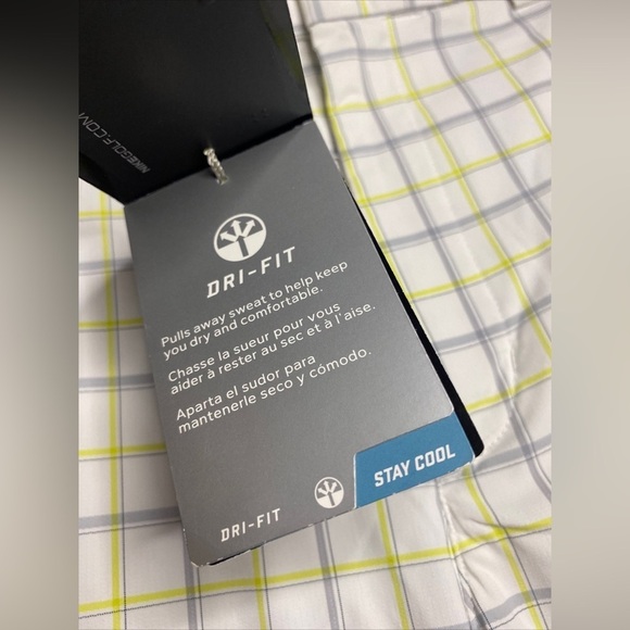 NWT - Nike Golf Shorts Mens 32 Plaid - Dri Fit Performance - Picture 3 of 6